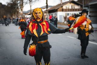 NG Lindauer Sagen e.V. auf dem eigenen 2. Dämmersprung (Faschingsumzug)