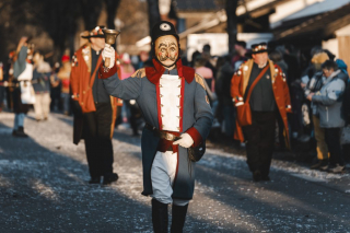 NZ Scheidegg e.V. auf dem eigenen 2. Dämmersprung (Faschingsumzug)