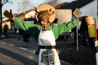 NZ Scheidegg e.V. auf dem eigenen 2. Dämmersprung (Faschingsumzug)